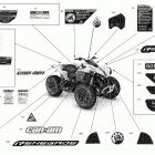Renegade 570 EFI - STD - North America Наклейки кузова