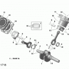 Outlander 570 EFI - STD - International 01- rotax - crankshaft and pistons - 570 efi