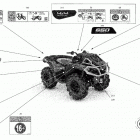 Outlander 650 EFI - XMR - CE Наклейки кузова