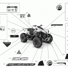 Renegade T 1000 EFI - XXC - T Regulation Наклейки кузова
