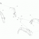Renegade T 1000 EFI - XXC - T Regulation 07- body - mudguard