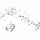 Outlander T 6X6 - 1000 EFI - XU+ - T Regulation 04- drive - rear section - final drive unit