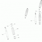Outlander T 6X6 - 1000 EFI - XU+ - T Regulation 05- suspension - shocks