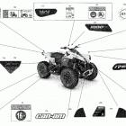 Renegade 1000R EFI - XXC - International Наклейки кузова
