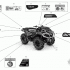 Outlander 1000R EFI - XXC - CE Наклейки кузова