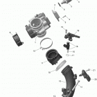 Outlander MAX 450 EFI - STD_DPS - North America Впускной коллектор воздуха и корпус дроссельной заслонки