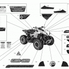 Renegade 1000R EFI - XXC - North America Наклейки кузова