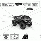 Outlander 1000R EFI - XMR - CE Наклейки кузова