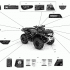 Outlander 1000R EFI - XT_XTP_XXC - North America 07- body - decals - xtp - xxc