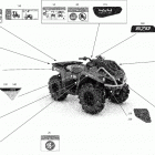 Outlander 570 EFI - XMR - International Наклейки кузова
