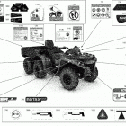 Outlander T MAX 6X6 - 650 EFI - XU+ - T Regulation Наклейки кузова