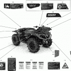 Outlander 1000R EFI - XMR - North America Наклейки кузова