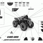 Renegade 1000R EFI - XMR - NEO YELLOW - North America Наклейки кузова