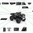 Outlander MAX 1000R EFI - XT_XTP_LTD - North America 07- body - decals - xt