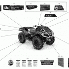 Outlander 1000R EFI - XMR - NEO YELLOW - North America Наклейки кузова