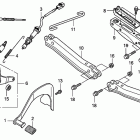 TRX420TE Подножки и педали