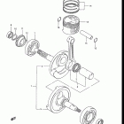 LT125 1985-1987 КОЛЕНЧАТЫЙ ВАЛ