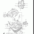 LT125 1985-1987 ГОЛОВКА ЦИЛИНДРА