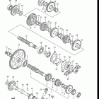 LT125 1985-1987 ТРАНСМИССИЯ