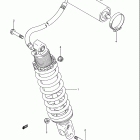 LT250R Quad Racer 1985-1992 Rear shock absorber (model m / n)