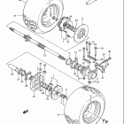 LT250R Quad Racer 1985-1992 Rear wheel (model h / j / k / l / m / n)