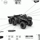 Outlander 6X6 - 650 EFI - International 09- decals - dps