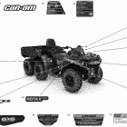 Outlander MAX 6X6 - 450 EFI - North America 09- decals - dps