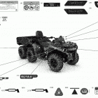 Outlander T 6X6 - 450 EFI - T Regulation 09- decals - pro+