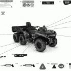 Outlander T 6X6 - 450 EFI - T Regulation 09- decals - std