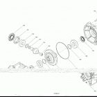 Outlander 450 EFI - International - Non-European Communities 08- rear drive - differential parts