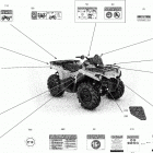 Outlander 450 EFI - International - Non-European Communities 09- decals - std