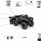 Outlander T 6X6 - 1000 EFI - T Regulation Наклейки