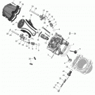 Outlander T MAX 6X6 - 450 EFI - T Regulation 01- engine - cylinder head - 450