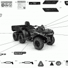 Outlander T MAX 6X6 - 450 EFI - T Regulation 09- decals - pro+ - dps