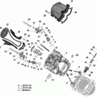 Outlander 1000R EFI - XT_XTP_XXC - North America Головка цилиндров передняя часть
