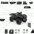 Outlander 1000R EFI - XT_XTP_XXC - North America 09- decals - xt