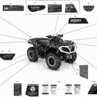 Outlander 1000R EFI - XT_XTP_XXC - North America 09- decals - xtp