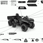 Outlander T MAX 6X6 - 650 EFI - T Regulation 09- decals - pro+