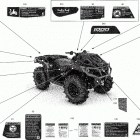 Outlander 1000R EFI - XMR - North America 09- decals - xmr