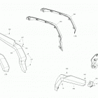 Outlander MAX 650 EFI - North America 09- body - mudguard front and rear