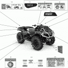 Outlander 1000R EFI - XMR - International - Non-European Communities 09- decals - xmr