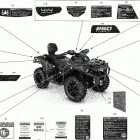 Outlander MAX 850 EFI - North America 09- decals - xt