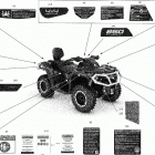 Outlander MAX 850 EFI - North America 09- decals - xtp