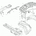 Outlander MAX 1000R EFI - North America 09- body - bumper and skid plate - xt - mineral gray sat...