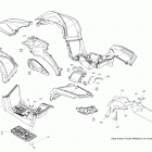 Outlander MAX 1000R EFI - North America 09- body - fenders and lateral panels - xt - mineral gra...