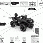 Outlander MAX 650 EFI - XT - International - Non-European Communities 09- decals - xt