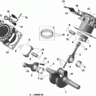 Outlander MAX 1000R EFI - XTP_LTD - International - Non-European Communities Коленвал,поршень и цилиндр
