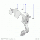 ATV RGR 150 EFI MD (A21HZB15N1/N2) Engine, throttle pedal and mount - a21hzb15n1  /  n2 (c1...