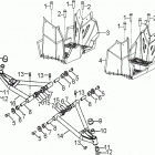 OUTLAW 110 (A21YAK11B6/B7/N6/N7) Chassis, a-arm and footrest - a21yak11b6  /  b7  /  n6  ...