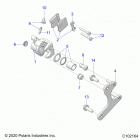 OUTLAW 70 Brakes, calipers, rear - a21hbb07a3  /  a7  /  b3  /  b7...